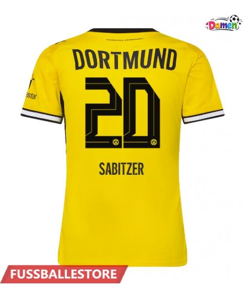 Günstige Borussia Dortmund Marcel Sabitzer #20 Heimtrikot Damen 2026-27 Kurzarm